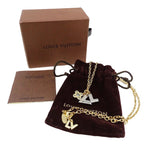Louis Vuitton Necklace Metal Rhinestone Pendentif Love Letters Gold Silver — view 6
