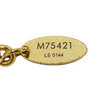 Louis Vuitton Necklace Metal Rhinestone Pendentif Love Letters Gold Silver — view 7