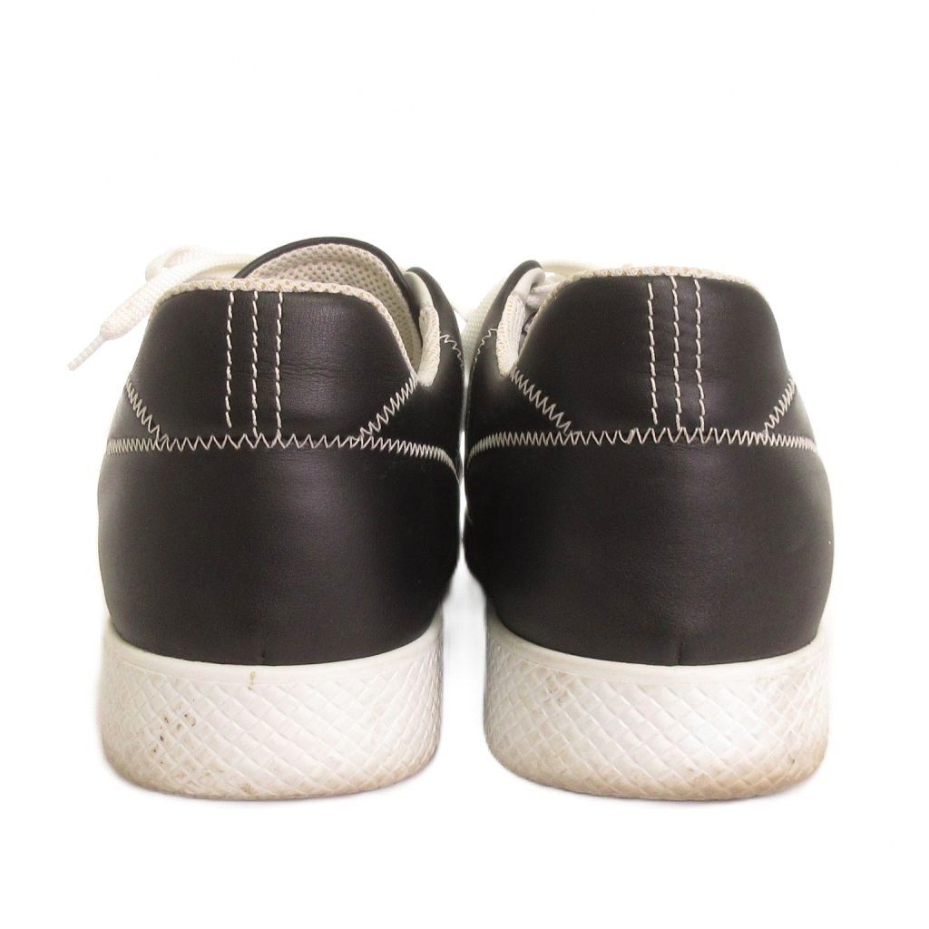 Bottega Veneta Sneakers Low Cut Stitch Leather Black Shoes 42 — view 4