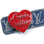 Louis Vuitton Ceinture Lvheart Belt Blue — view 2