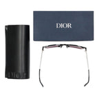 Dior Side Logo Square Frame Sunglasses Eyewear — view 3