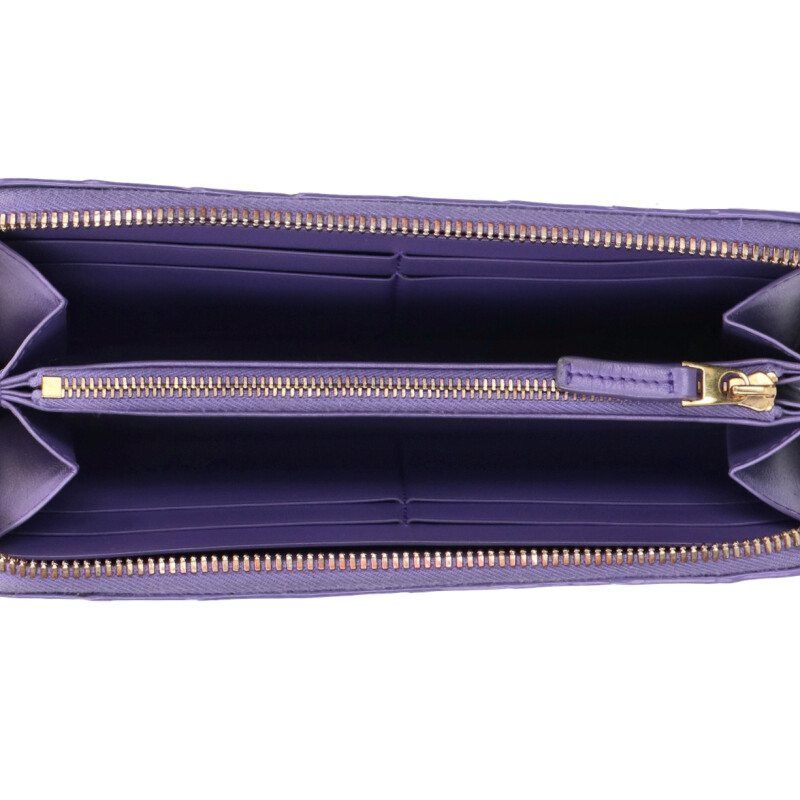 Bottega Veneta Intrecciato Leather Round Zip Wallet — view 3