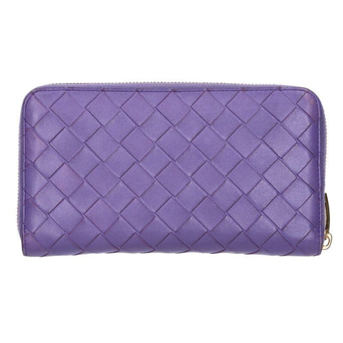 Bottega Veneta Intrecciato Leather Round Zip Wallet — view 2
