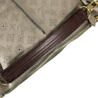Louis Vuitton Selene MM Mahina Shoulder Bag Leather Taupe 2-Way — view 6
