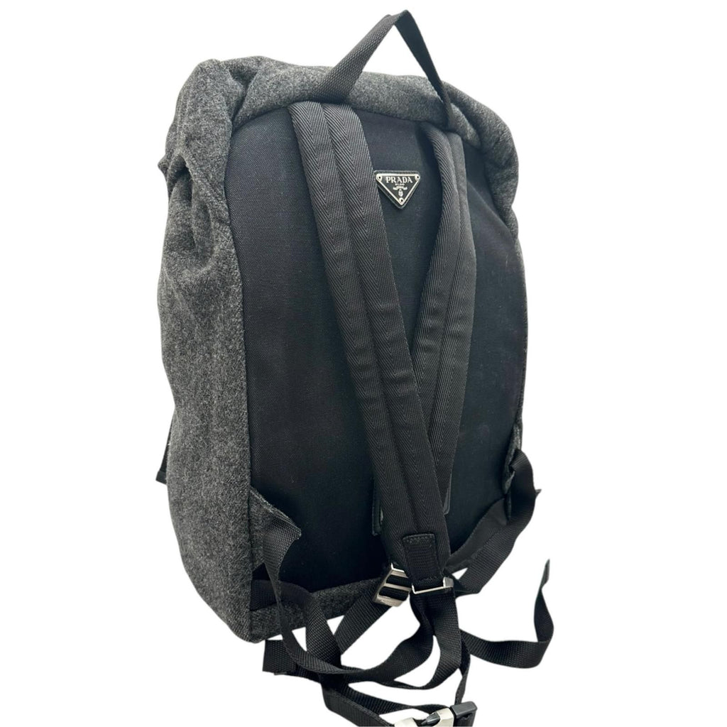 Prada Backpack Wool Gray — view 3