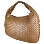 Bottega Veneta Hobo Intrecciato Handbag Lambskin Brown — view 2