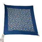 Hermes Pleated Silk Scarf Carre Blue — view 4