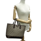 Gucci GG Supreme Petit Marmont Tote Brown Shoulder Bag — view 8