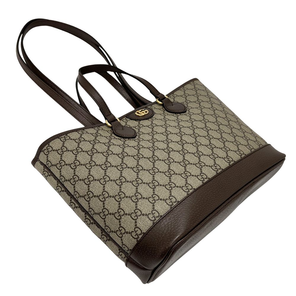 Gucci GG Supreme Petit Marmont Tote Brown Shoulder Bag — view 3