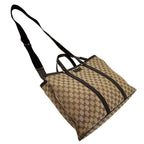 Gucci GG Canvas 2-Way Shoulder Bag Brown Beige A4 Business School Commuting — view 3
