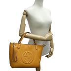 Gucci Soho 2-Way Shoulder Bag Leather Orange — view 8