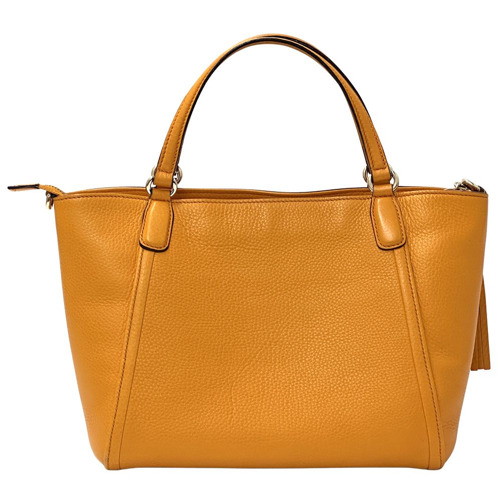 Gucci Soho 2-Way Shoulder Bag Leather Orange — view 2