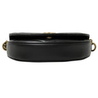 Gucci GG Marmont Shoulder Bag Leather Chain Black Quilted Crossbody Mini — view 3
