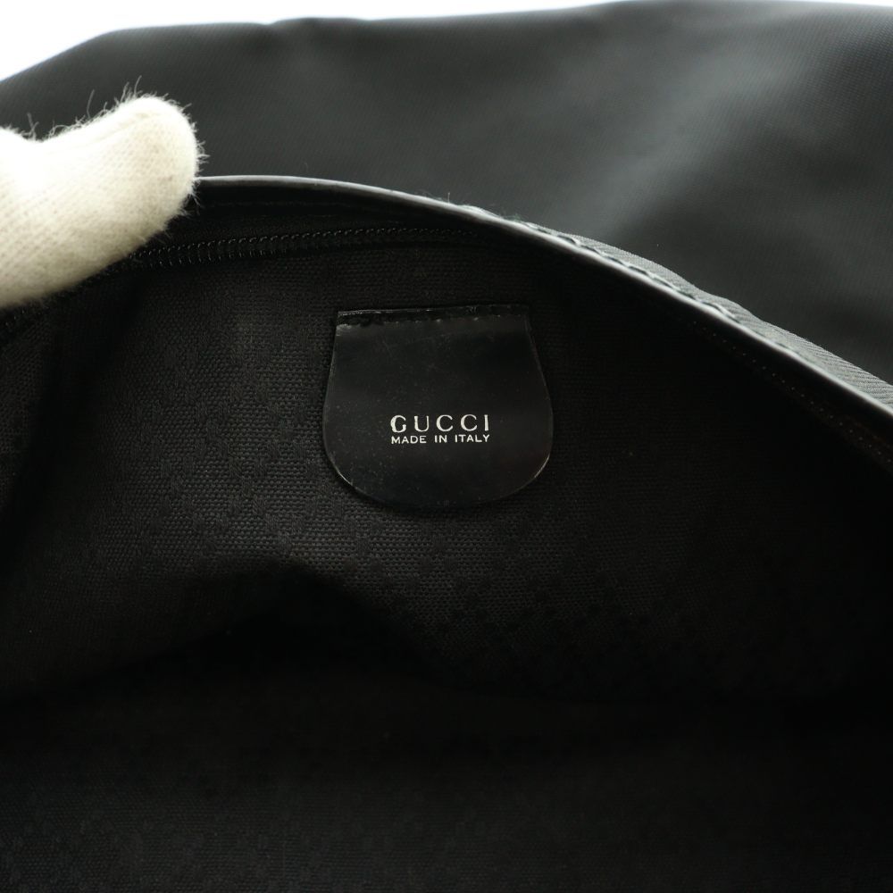 Gucci Clutch Second Pouch Nylon Black SS — view 6