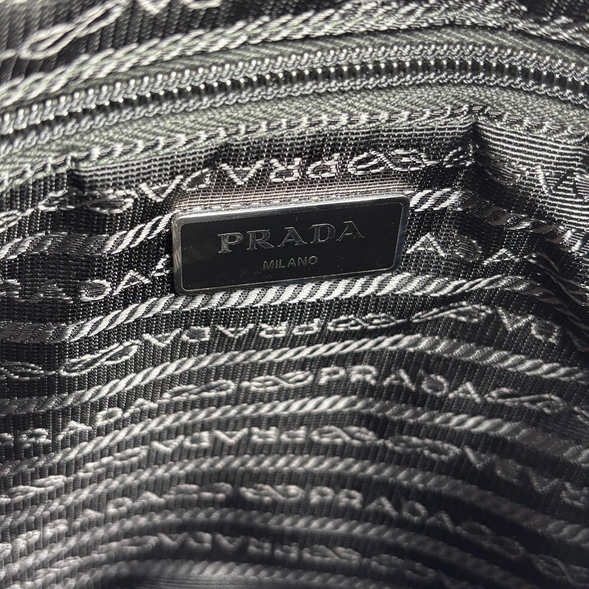 Prada Nylon Shoulder Bag Black — view 9