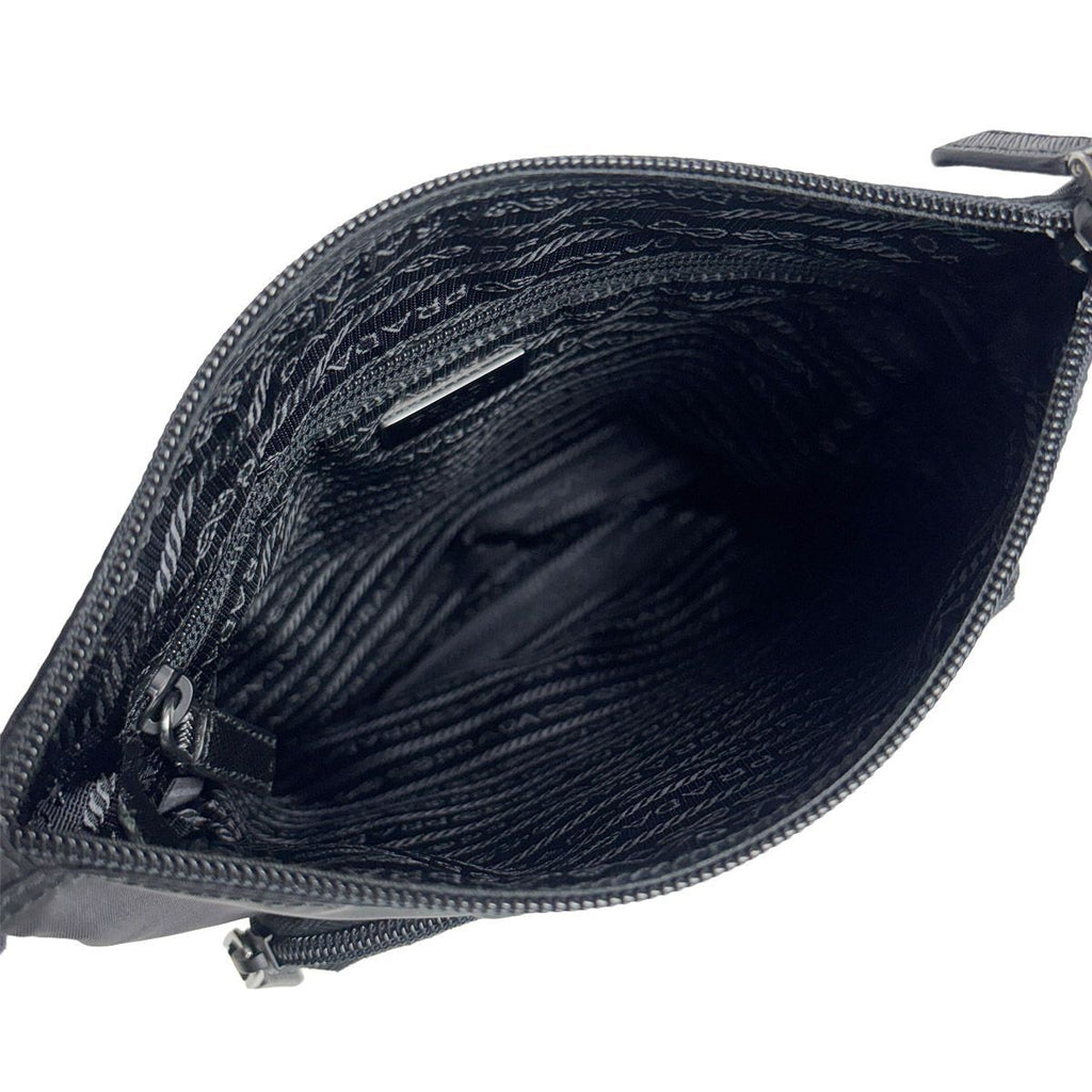 Prada Nylon Shoulder Bag Black — view 8