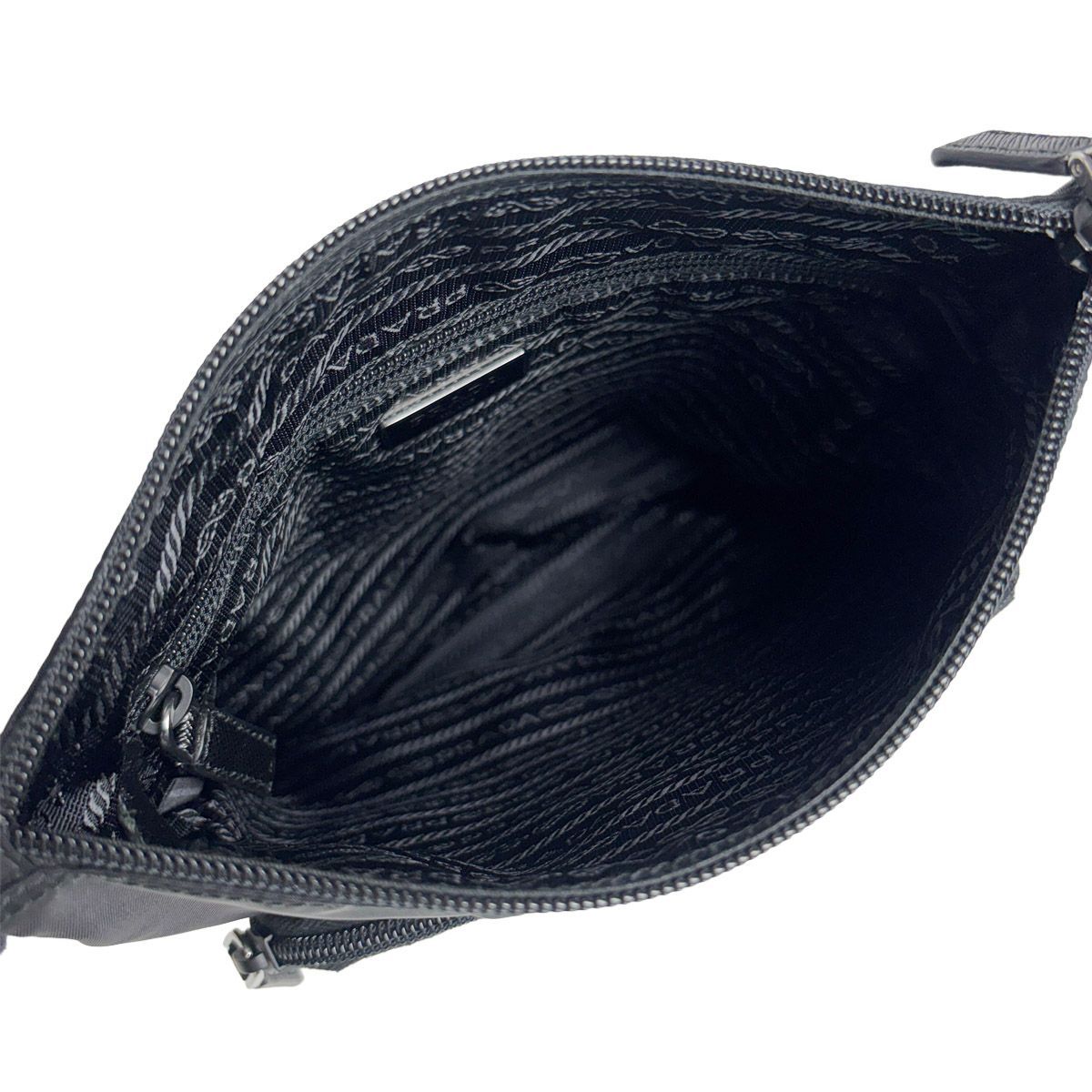 Prada Nylon Shoulder Bag Black — view 8