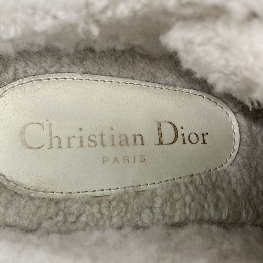 Dior Sneakers 37 White Light Gray Leather Lambskin — view 5