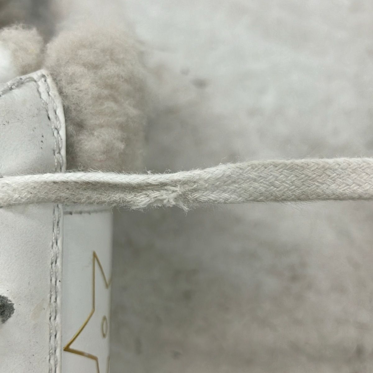 Dior Sneakers 37 White Light Gray Leather Lambskin — view 7