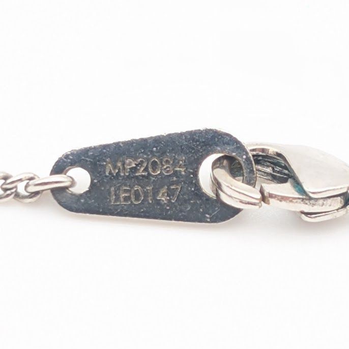 Louis Vuitton Collier Charm for Gentlemen Silver Lvlogo Paris Necklace — view 6