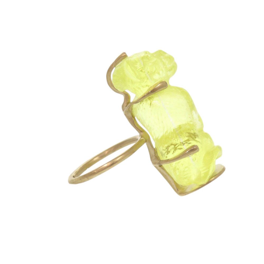 Dior Monkey M Metal Plastic Yellow Ring — view 5
