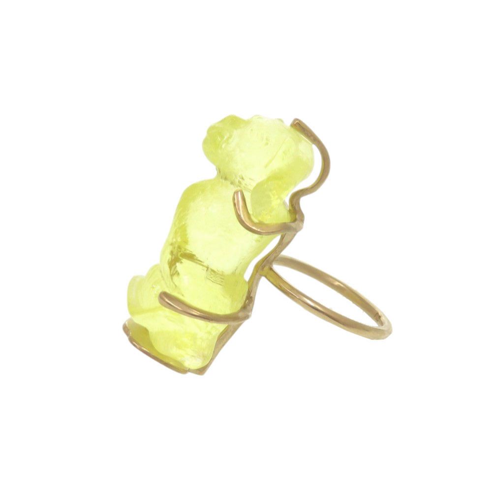 Dior Monkey M Metal Plastic Yellow Ring — view 2
