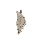 Louis Vuitton Charm LV Croissant Metal Silver Pendant Top — view 3