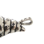 Louis Vuitton Charm LV Croissant Metal Silver Pendant Top — view 7