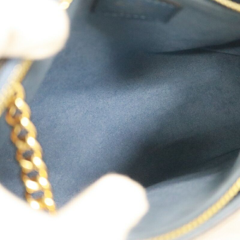 Louis Vuitton Calf Nnu BB Shoulder Bag Monogram Brown Blue — view 5