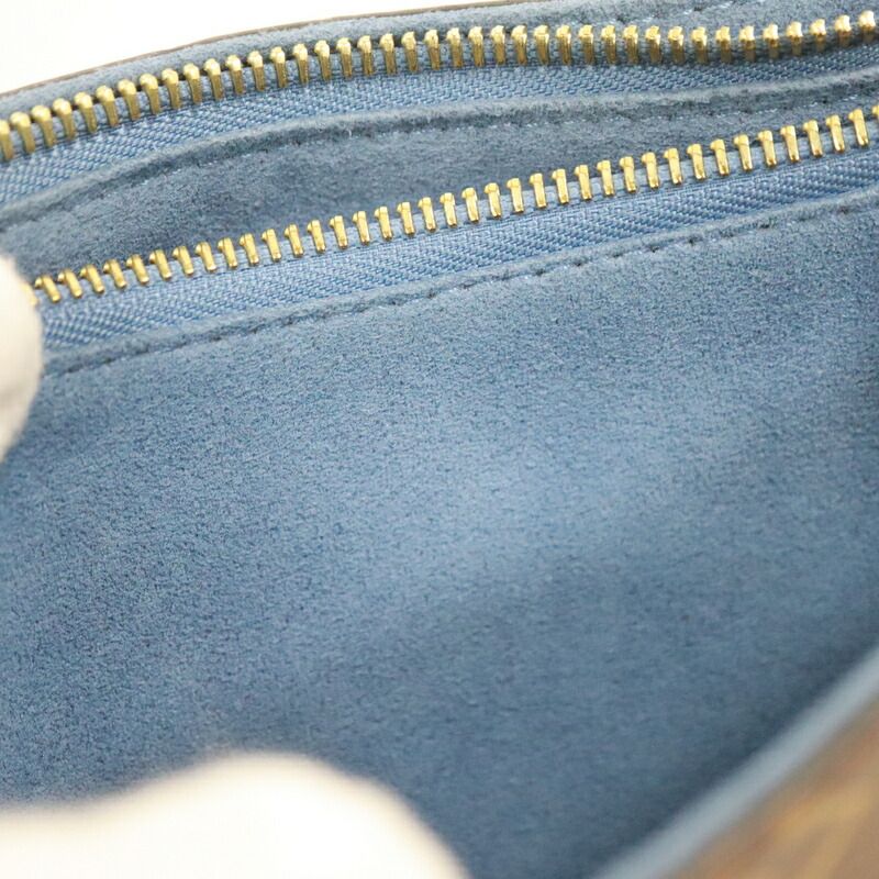 Louis Vuitton Calf Nnu BB Shoulder Bag Monogram Brown Blue — view 7