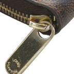 Louis Vuitton Zippy Wallet Zip Around Coin Purse Bill Brown Damier Checkered — view 9