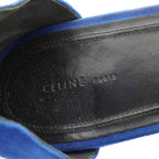 Celine Sandals Strap Suede 39 Blue KU — view 5