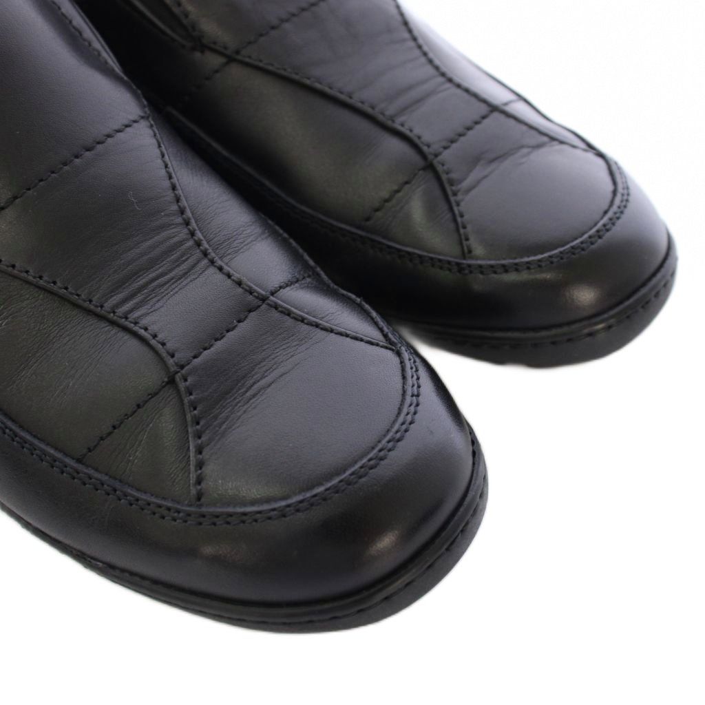 Gucci Slip on Shoes Leather 35.5 Black TK — view 3