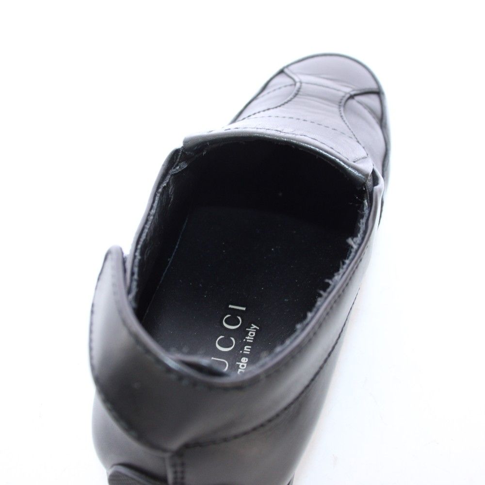 Gucci Slip on Shoes Leather 35.5 Black TK — view 4