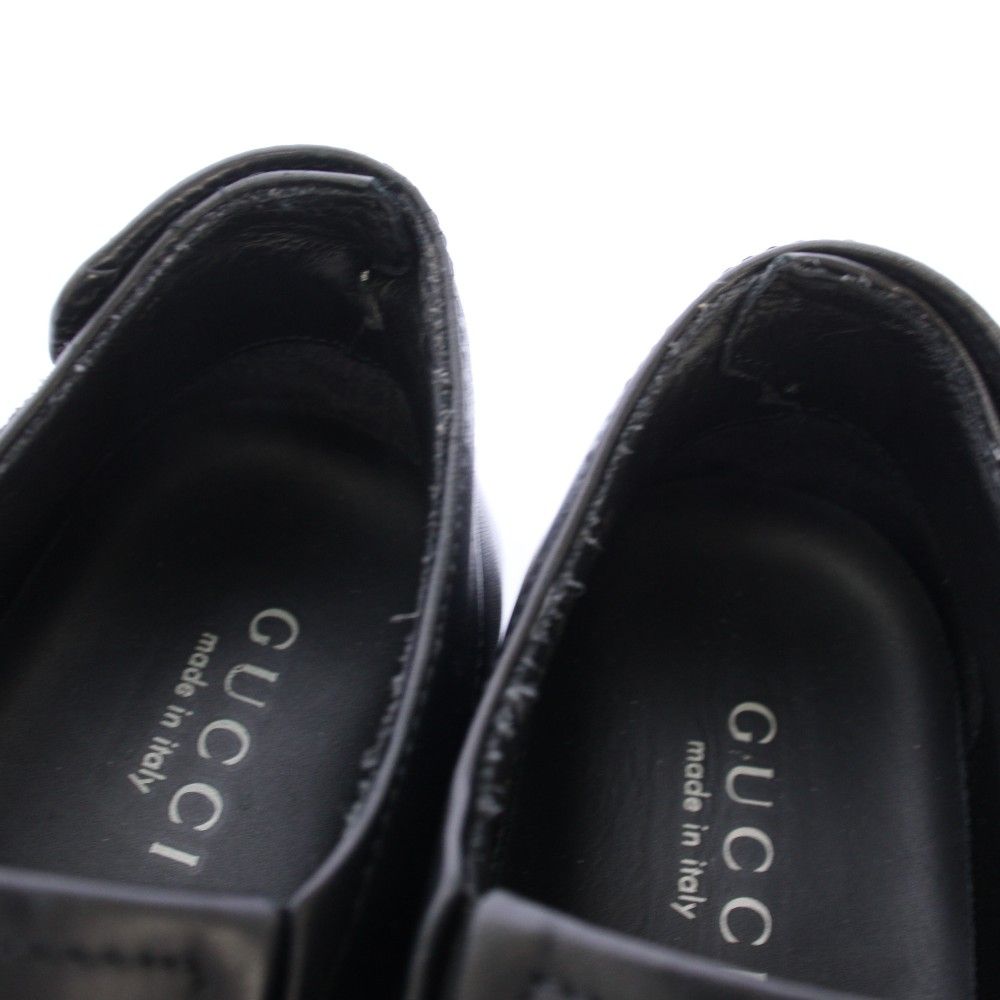 Gucci Slip on Shoes Leather 35.5 Black TK — view 5
