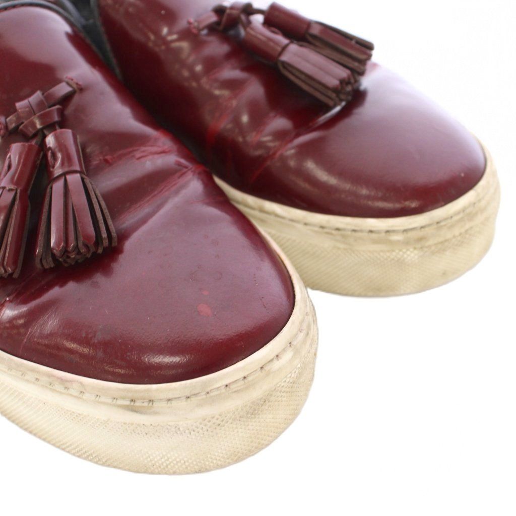Celine Phoebe Philo Era Fringe Slip on Leather Shoes 36 Gold TK — view 3