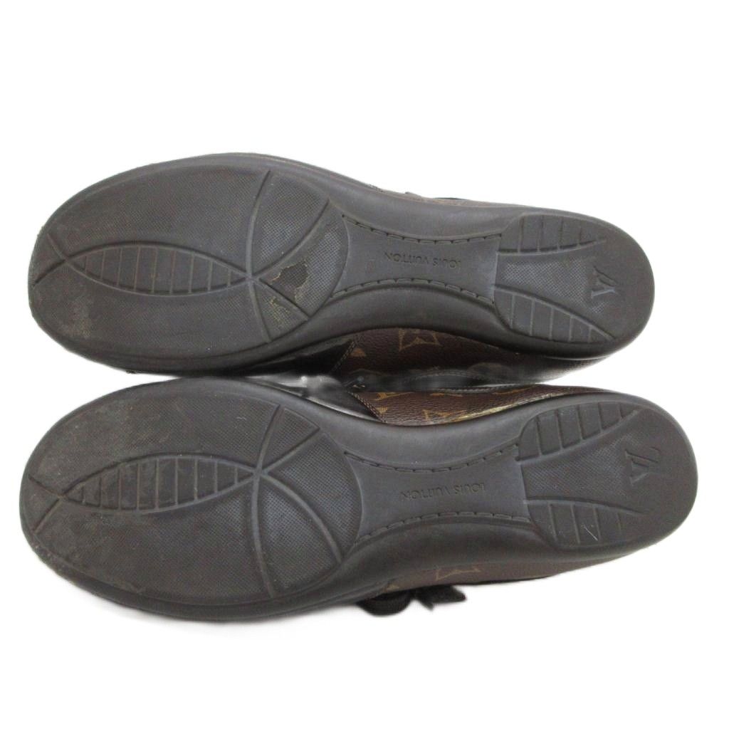 Louis Vuitton Globetrotter Monogram Sneakers Shoes Low Cut 36.5 Brown — view 7