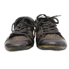 Louis Vuitton Globetrotter Monogram Sneakers Shoes Low Cut 36.5 Brown — view 4
