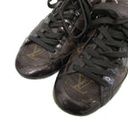 Louis Vuitton Globetrotter Monogram Sneakers Shoes Low Cut 36.5 Brown — view 5