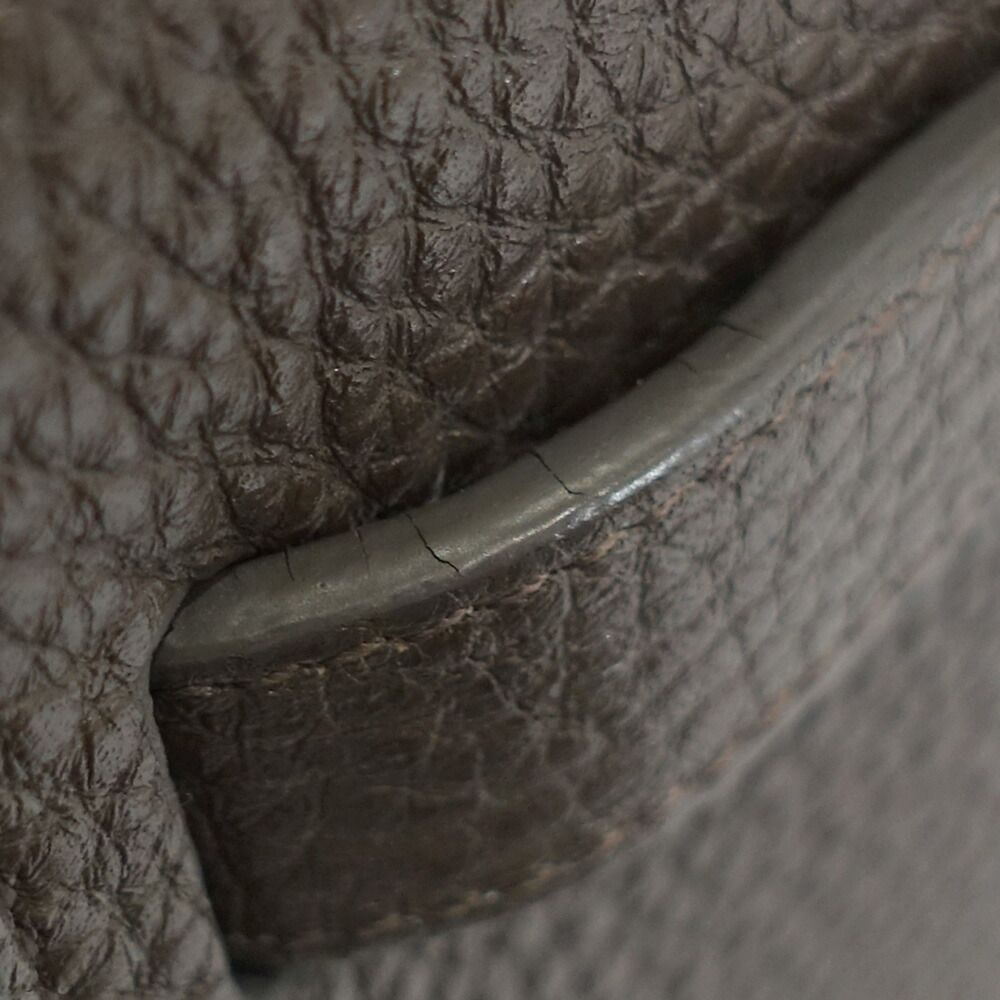 Saint Laurent Sac de Jour Nano Handbag 2-Way Leather Brown Gold — view 7