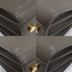Saint Laurent Sac de Jour Nano Handbag 2-Way Leather Brown Gold — view 4