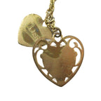Dior Necklace Pendant Logo Heart Gold — view 2
