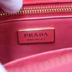 Prada Galleria Saffiano Special Edition Small Bicolor Shoulder Bag Red Orange — view 5