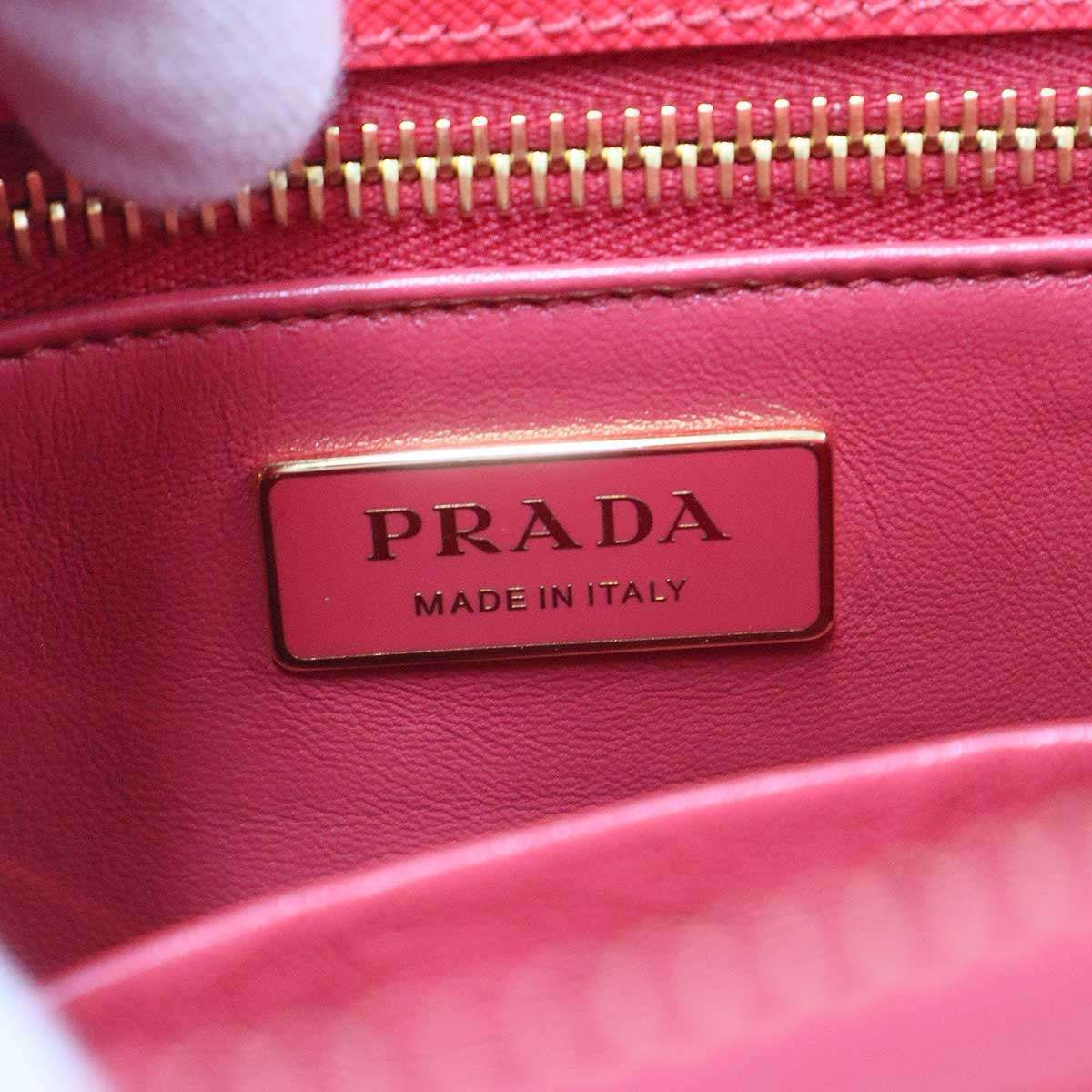 Prada Galleria Saffiano Special Edition Small Bicolor Shoulder Bag Red Orange — view 5