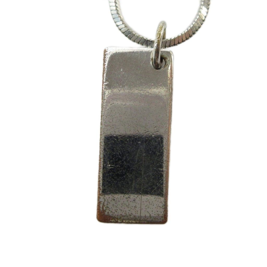 Dior Trotter Necklace Pendant Logo Silver — view 2