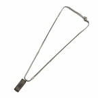Dior Trotter Necklace Pendant Logo Silver — view 4