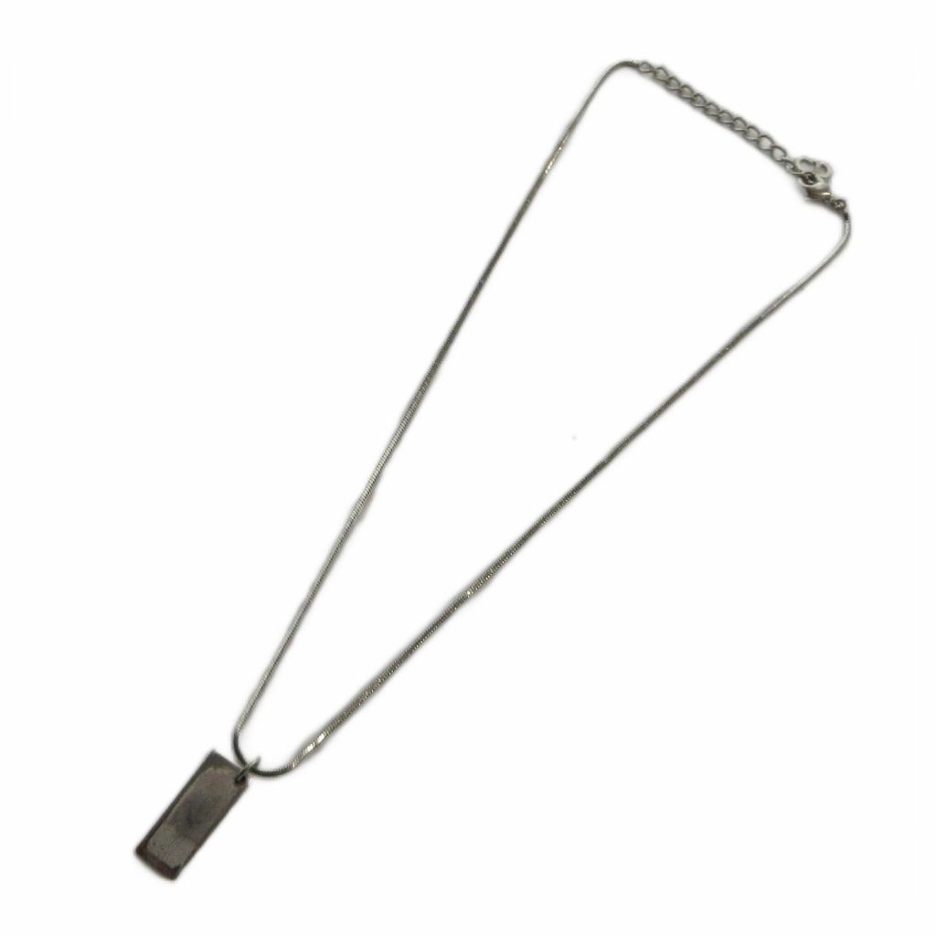 Dior Trotter Necklace Pendant Logo Silver — view 4