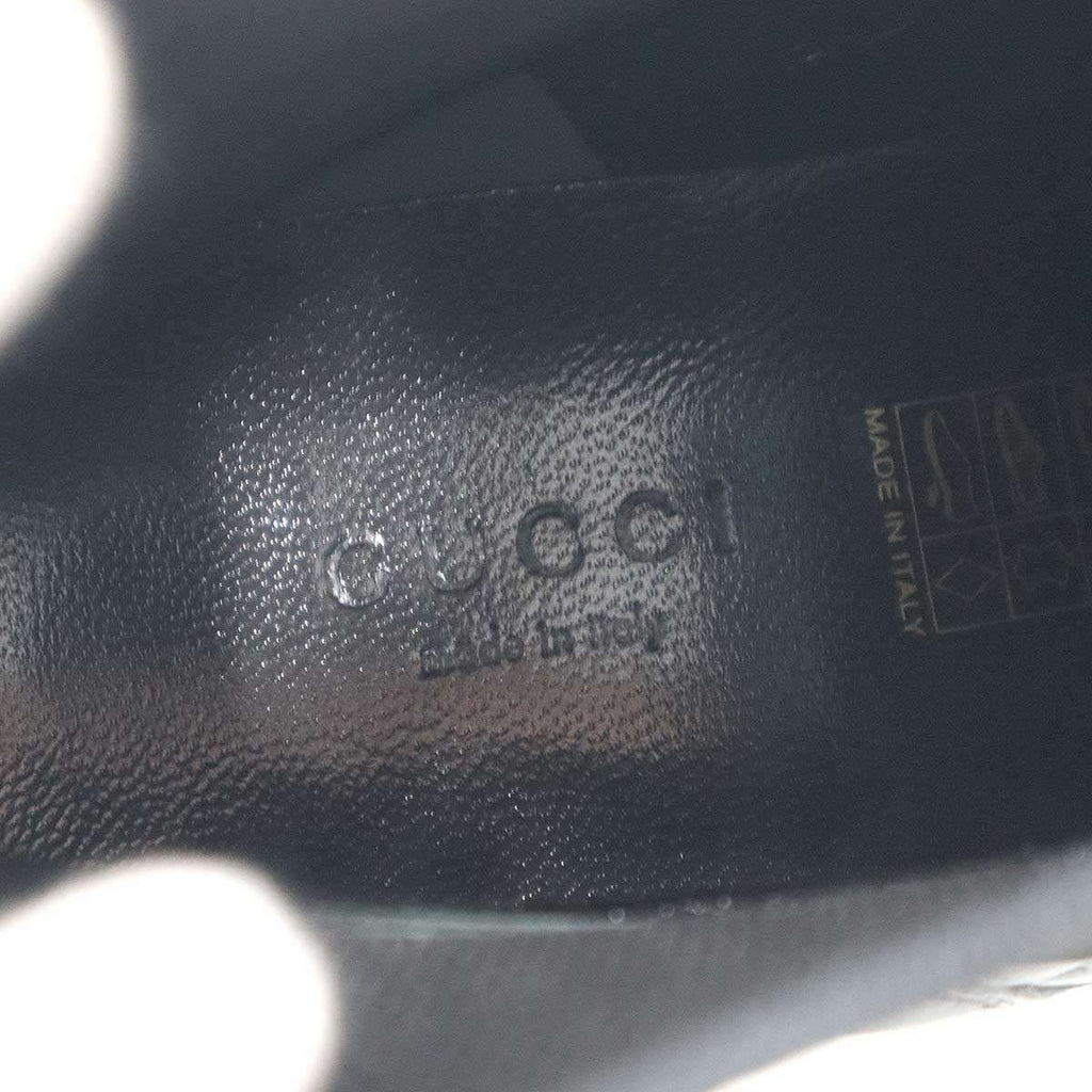 Gucci Side Gore Leather Boots Black 36.5 — view 5