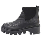 Gucci Side Gore Leather Boots Black 36.5 — view 2