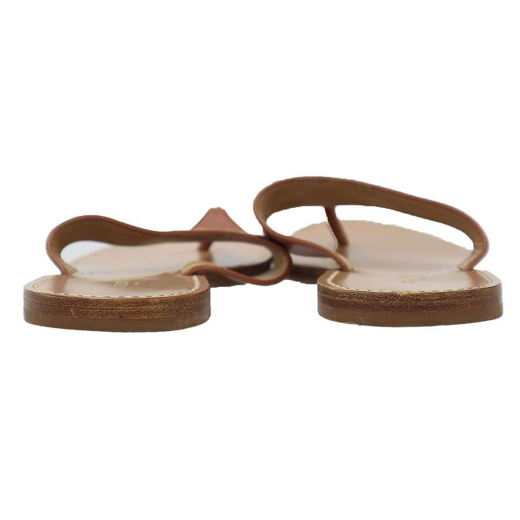 Celine Triomphe Thong Sandals Brown 36 — view 3